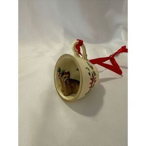 Conversation Concepts Tea Cup Christmas Ornament Yorkie‎ Dog Inside 2005